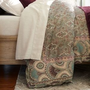 Pottery Barn~Wylie~king duvet~2 standard shams~cotton/linen